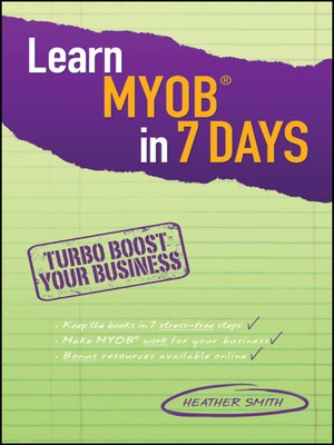 cover image of Learn MYOB in 7 Days
